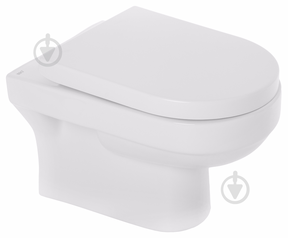 Унитаз подвесной EGO Smart STR2040 с сиденьем soft-close - фото 1 Унитаз подвесной EGO Smart STR2040 с сиденьем soft-close - фото 1