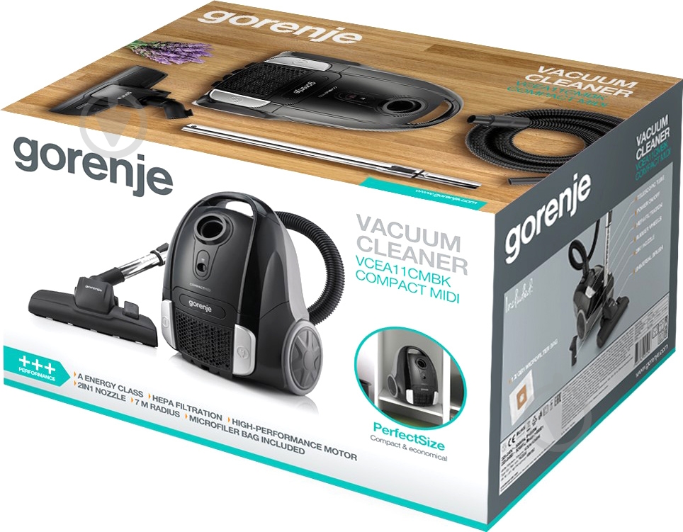 Пылесос Gorenje VCEA11CMBK black - фото 6
