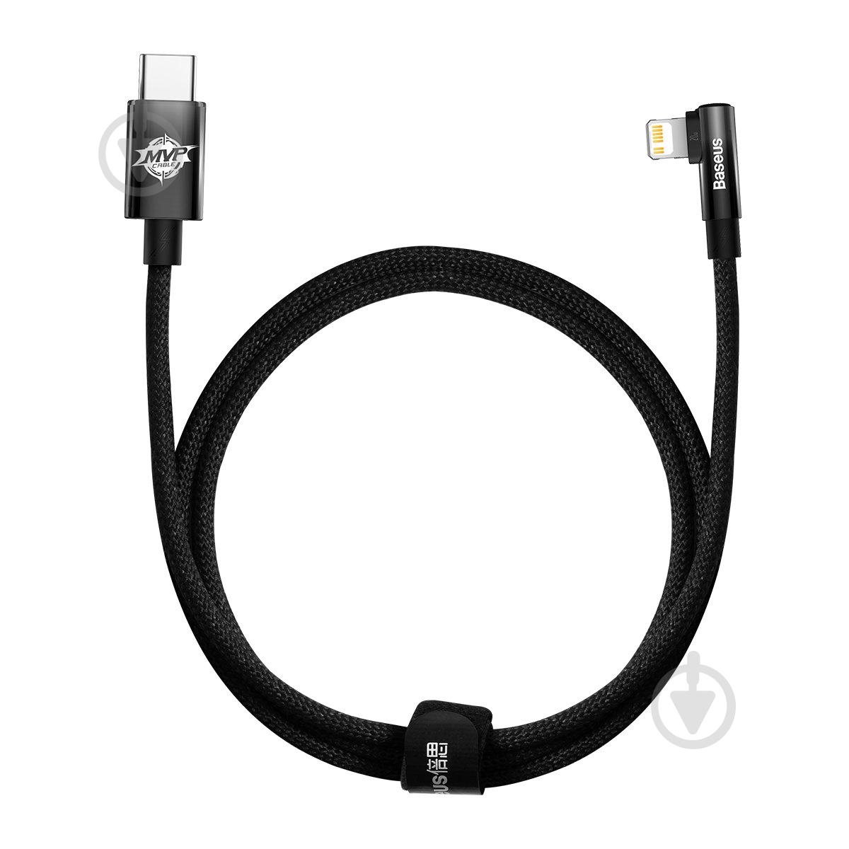 Кабель BASEUS MVP 2 Elbow-shaped Fast Charging Data Cable Type-C to iP 20W 1 м black (CAVP000201) - фото 1 Кабель BASEUS MVP 2 Elbow-shaped Fast Charging Data Cable Type-C to iP 20W 1 м black (CAVP000201) - фото 1