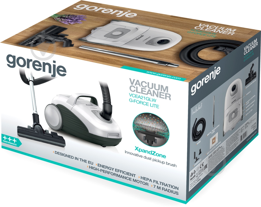 Пылесос Gorenje VCEA21GLW white - фото 9