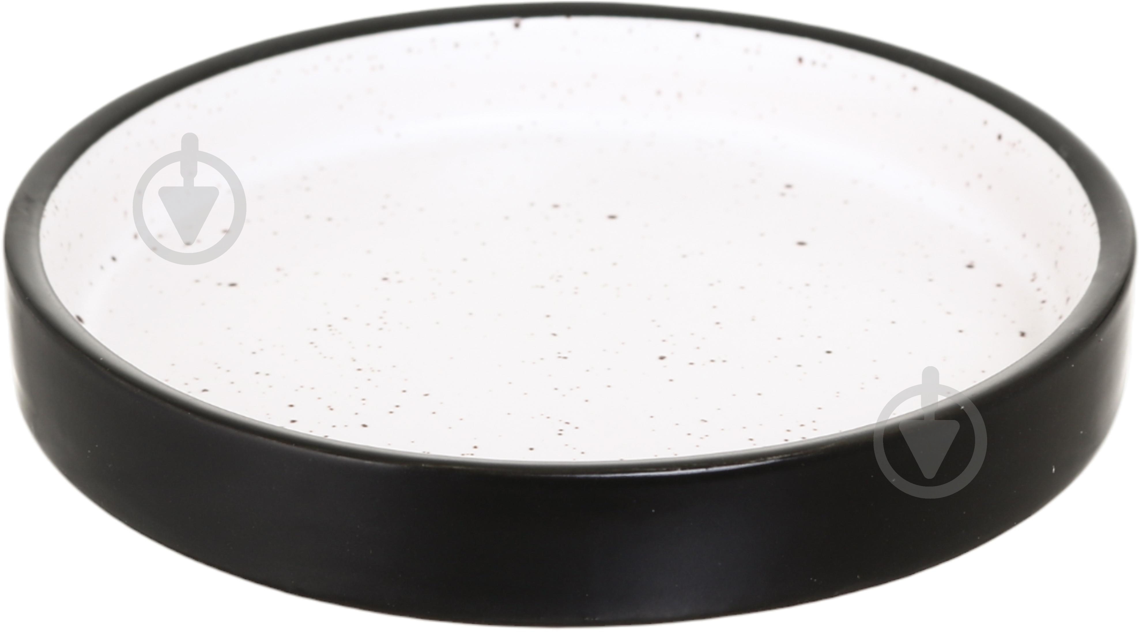 Подсвечник-тарелка D10 см коричневый с белым MC5600000 - фото 4