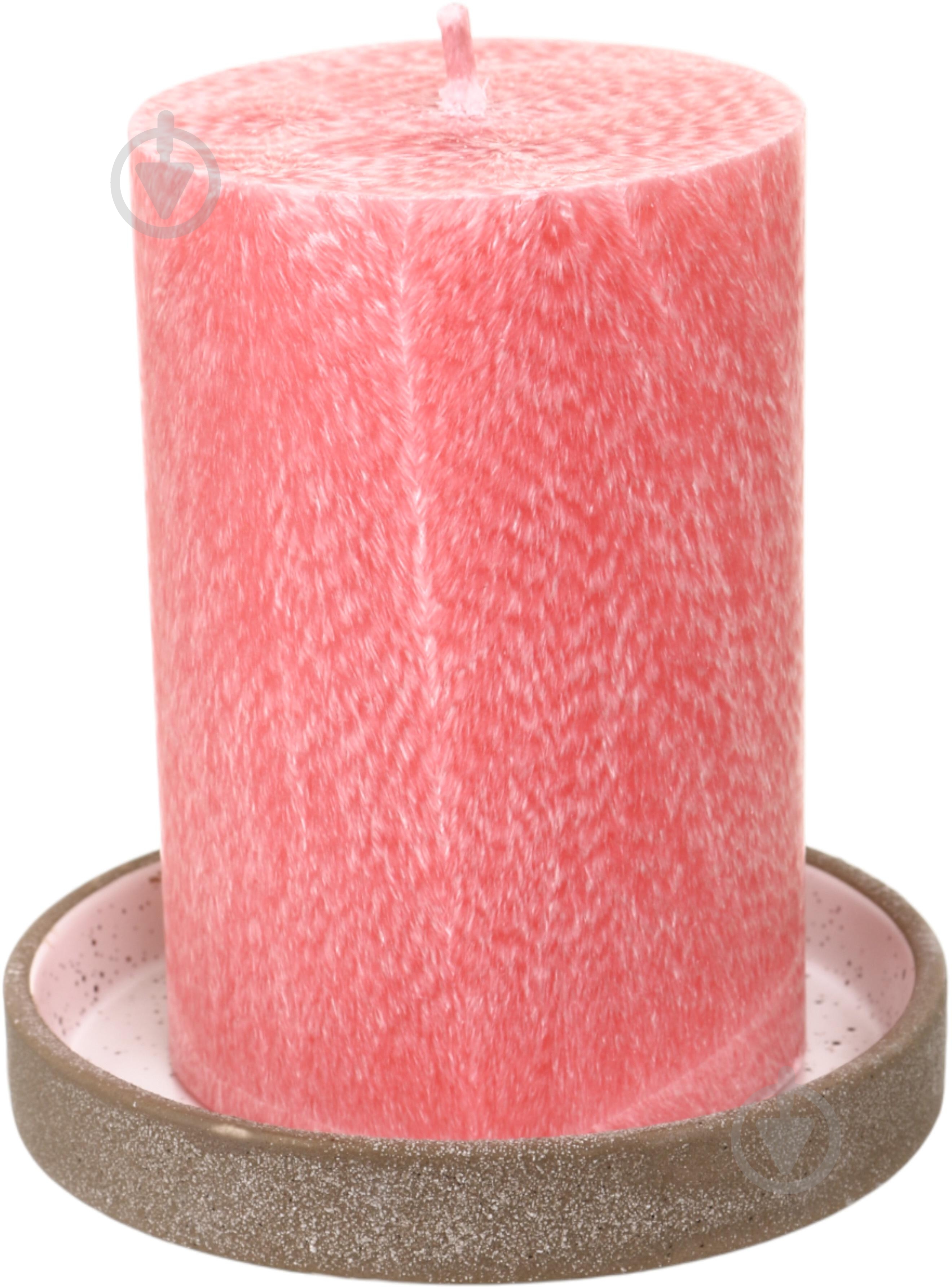 Подсвечник-тарелка D10 см коричневый с белым MC5600000 - фото 7