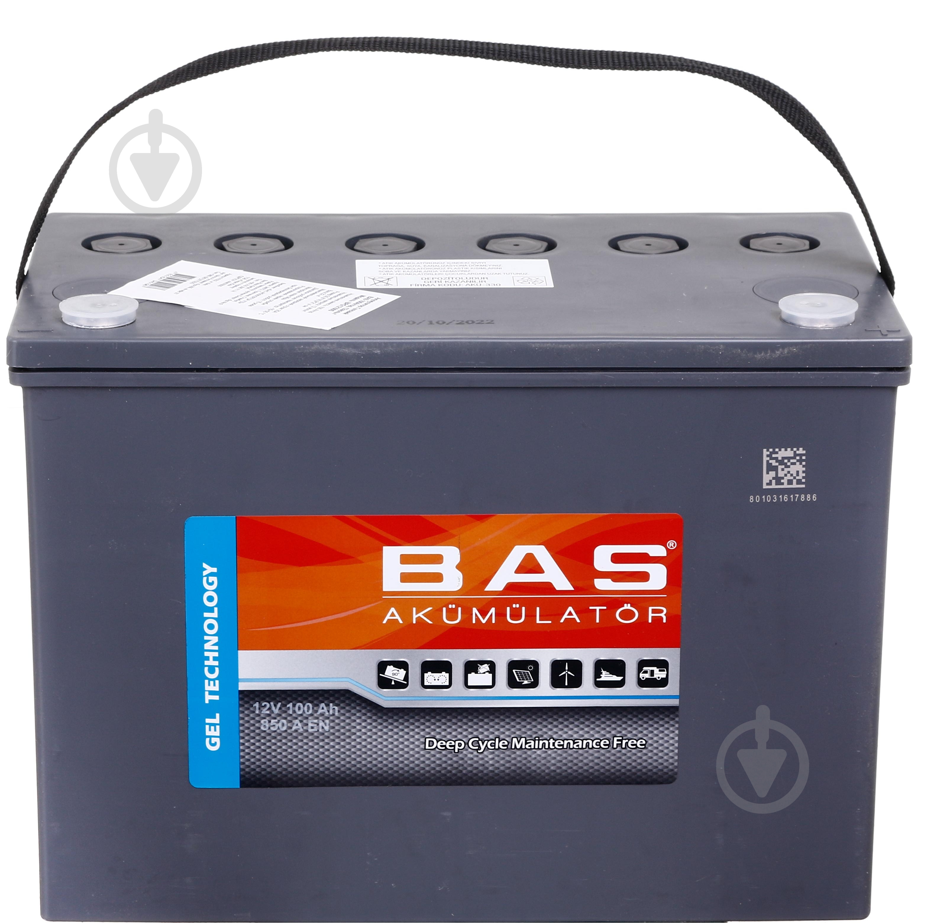 Аккумулятор гелевый BAS BPG12100S GEL - фото 1 Аккумулятор гелевый BAS BPG12100S GEL - фото 1