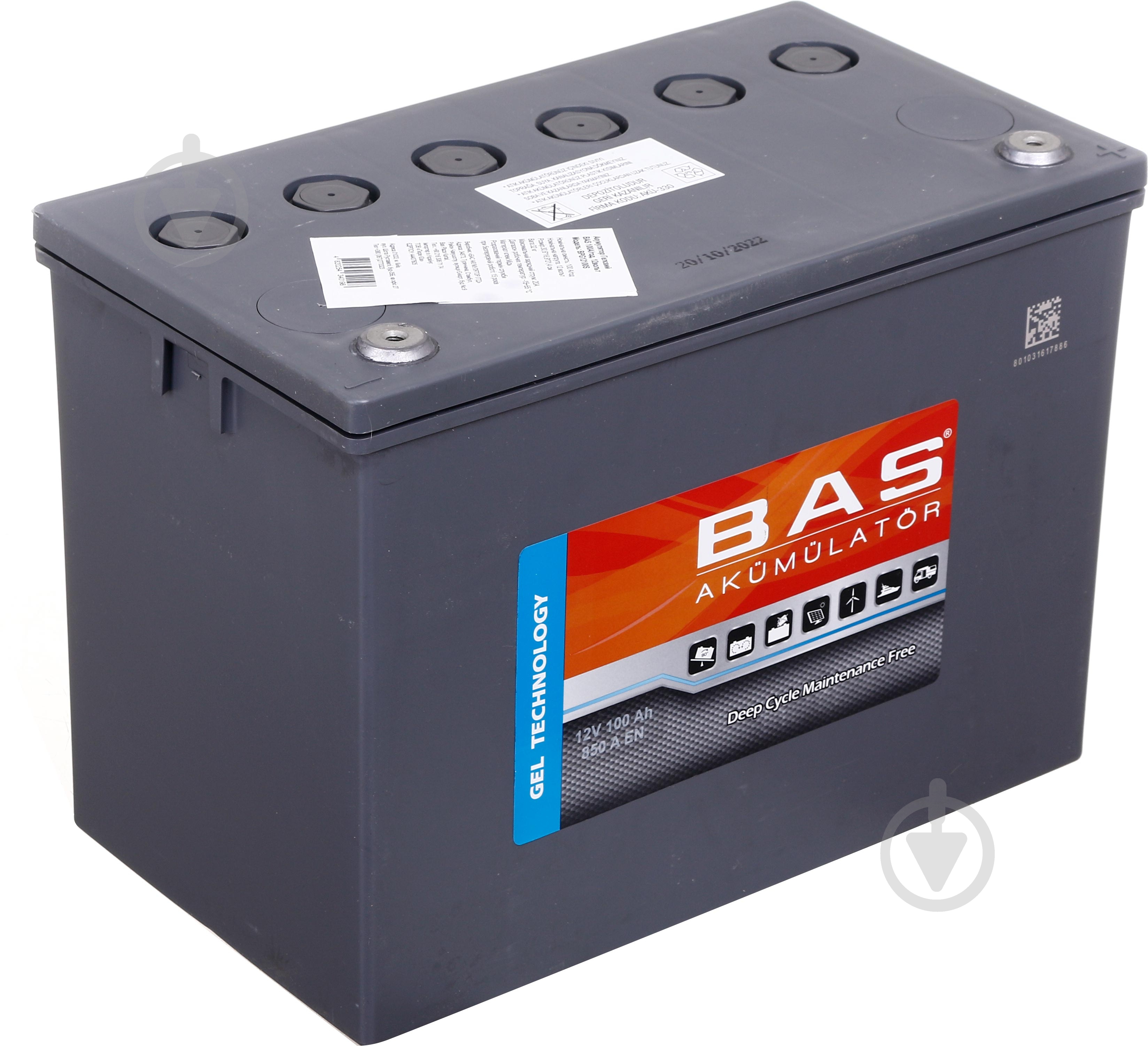 Аккумулятор гелевый BAS BPG12100S GEL - фото 3 Аккумулятор гелевый BAS BPG12100S GEL - фото 3