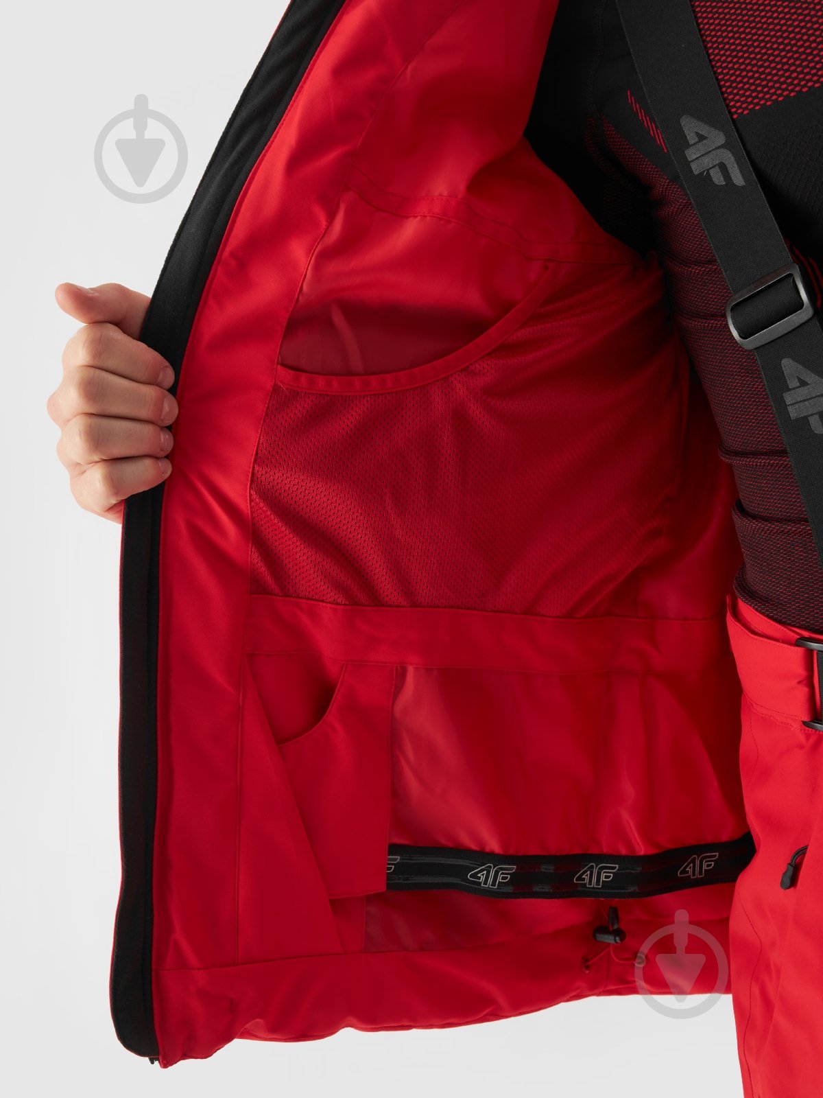 Куртка мужская зимняя 4F TECHNICAL JACKET M580 4FWAW24TTJAM580-62S р.L красная - фото 6