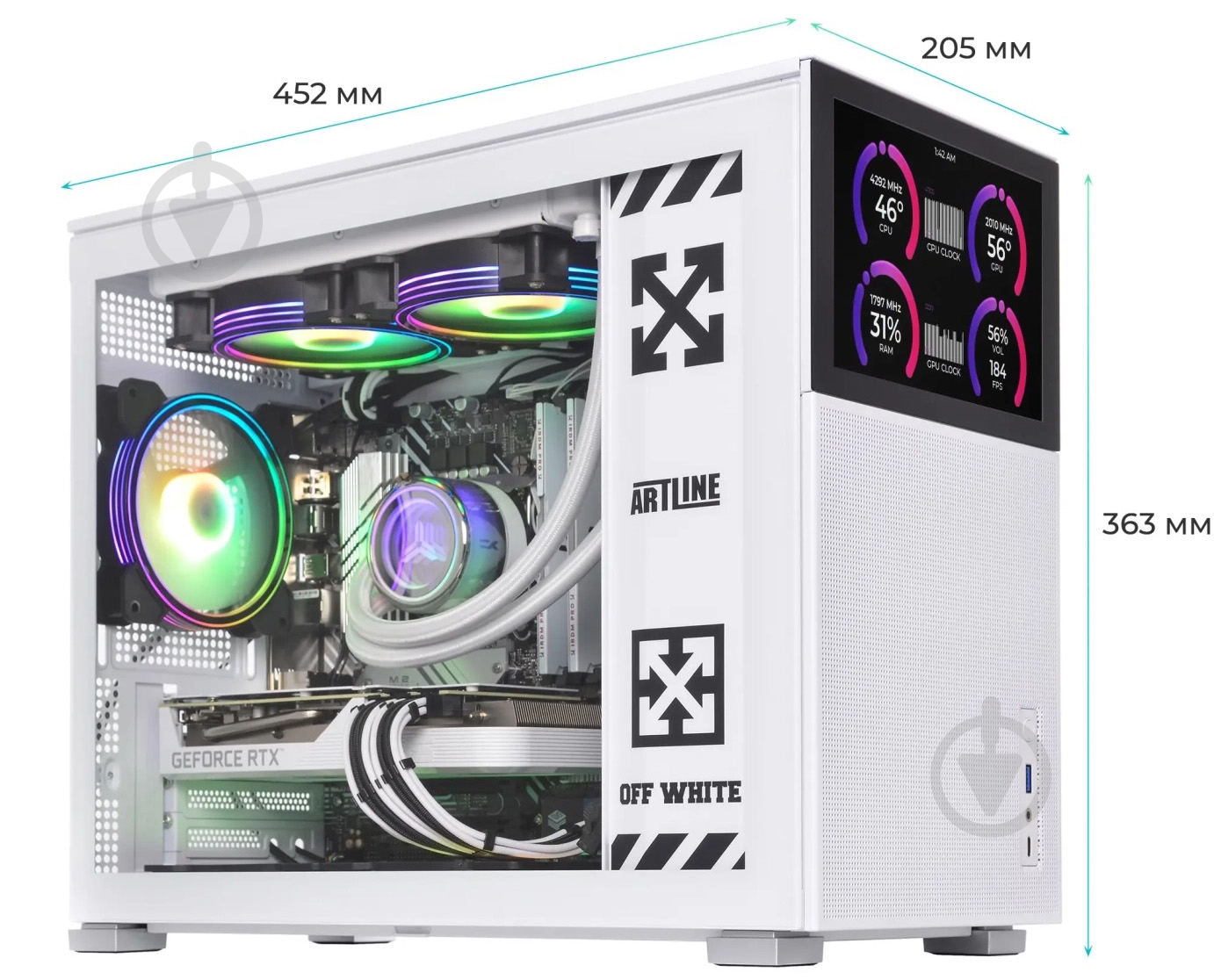 Компьютер Artline Gaming D31White (D31Whitev55) white - фото 5 Компьютер Artline Gaming D31White (D31Whitev55) white - фото 5