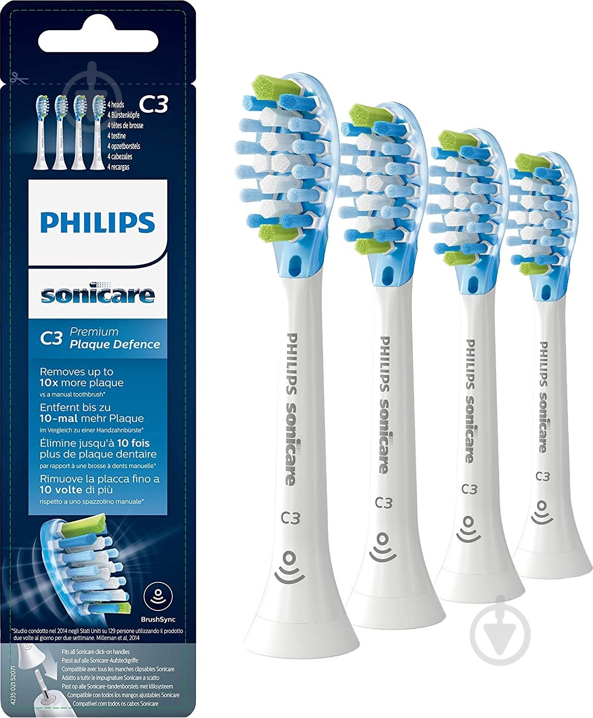 Насадки Philips Sonicare C3 Premium Plaque Control HX9044/17 - фото 1