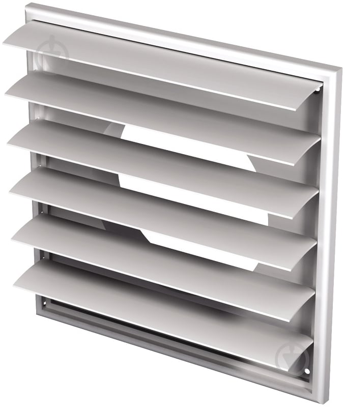 Решетка Вентс МВ 250/200 ВЖ с фланцем пластик белый - фото 1