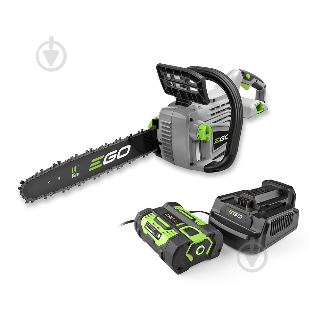 Пила цепная аккумуляторная EGO CS1401E KIT + зарядное устройство - фото 1