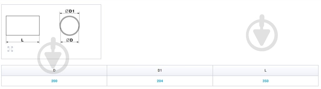 Канал круглый Вентс Пластивент d200/2 4020 - фото 2