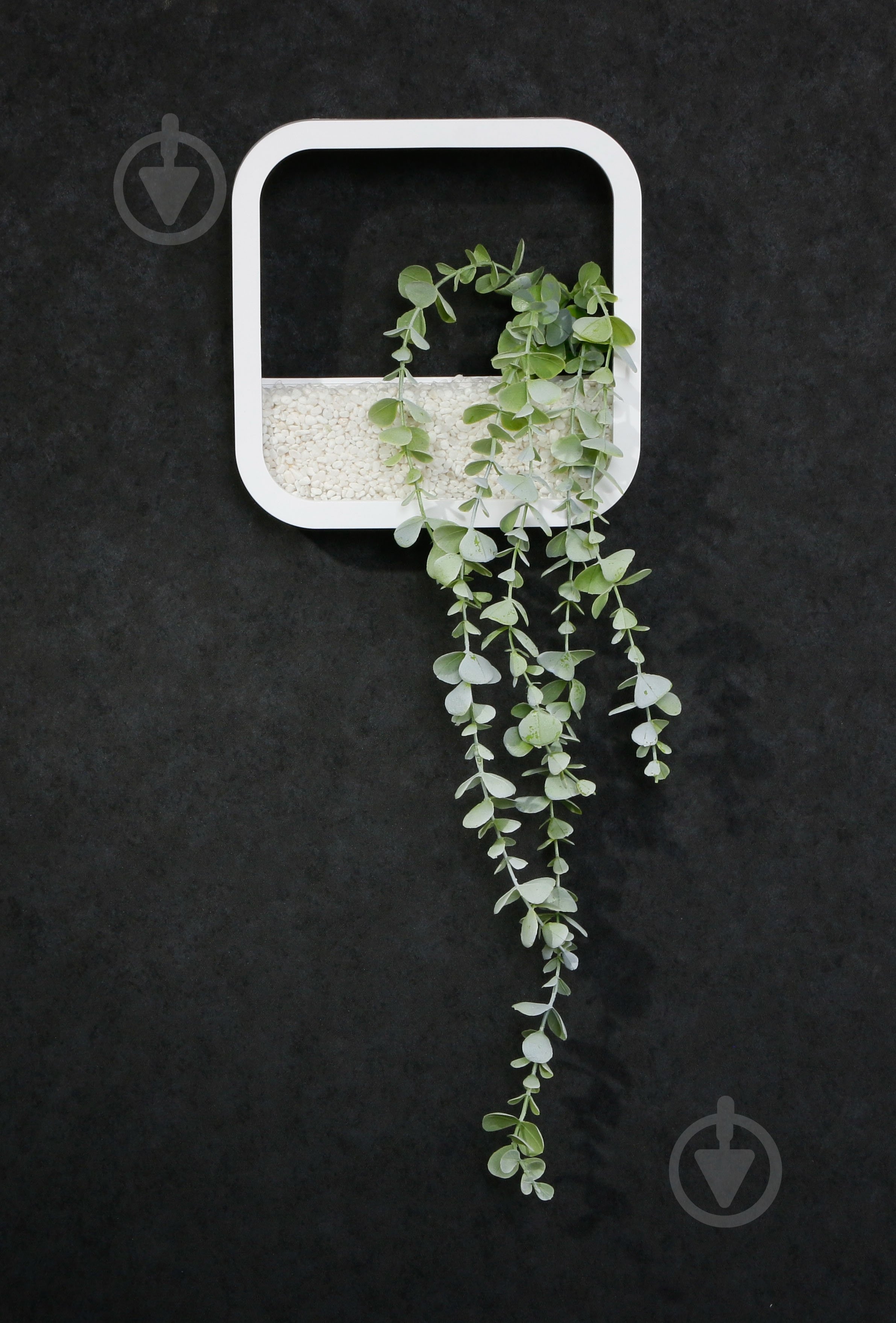 Декор настінний Nature квадратний 22,3x22,3 см білий - фото 4