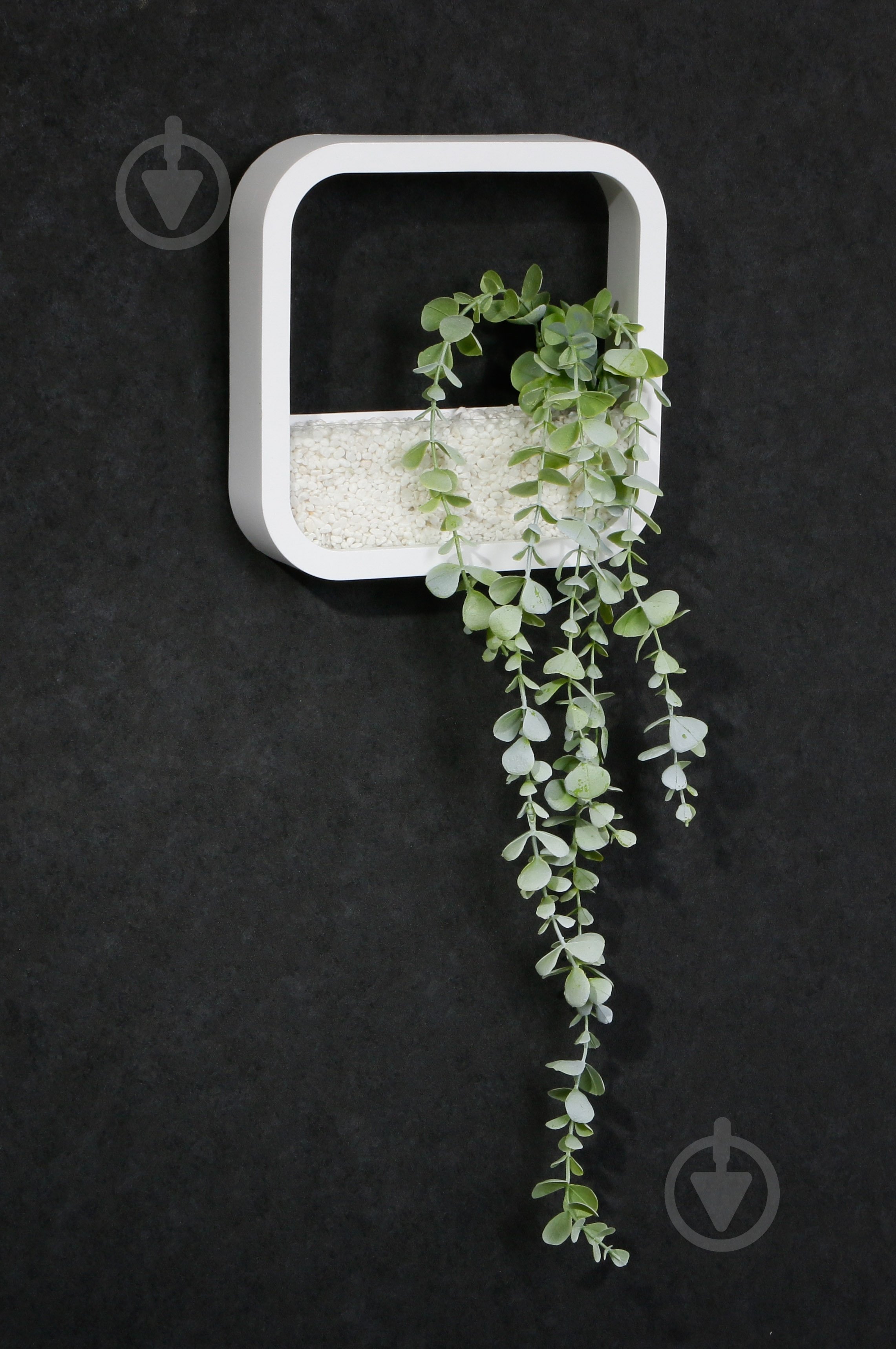 Декор настінний Nature квадратний 22,3x22,3 см білий - фото 6