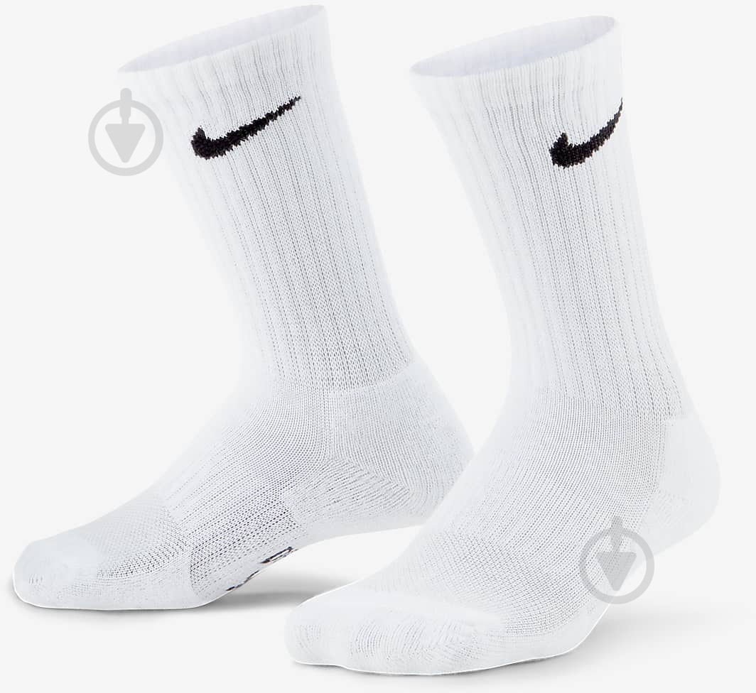 Шкарпетки Nike NHB DF PERFORMANCE BASIC CREW RN0013-001 р.22-26 білий 2 пари шт. - фото 1