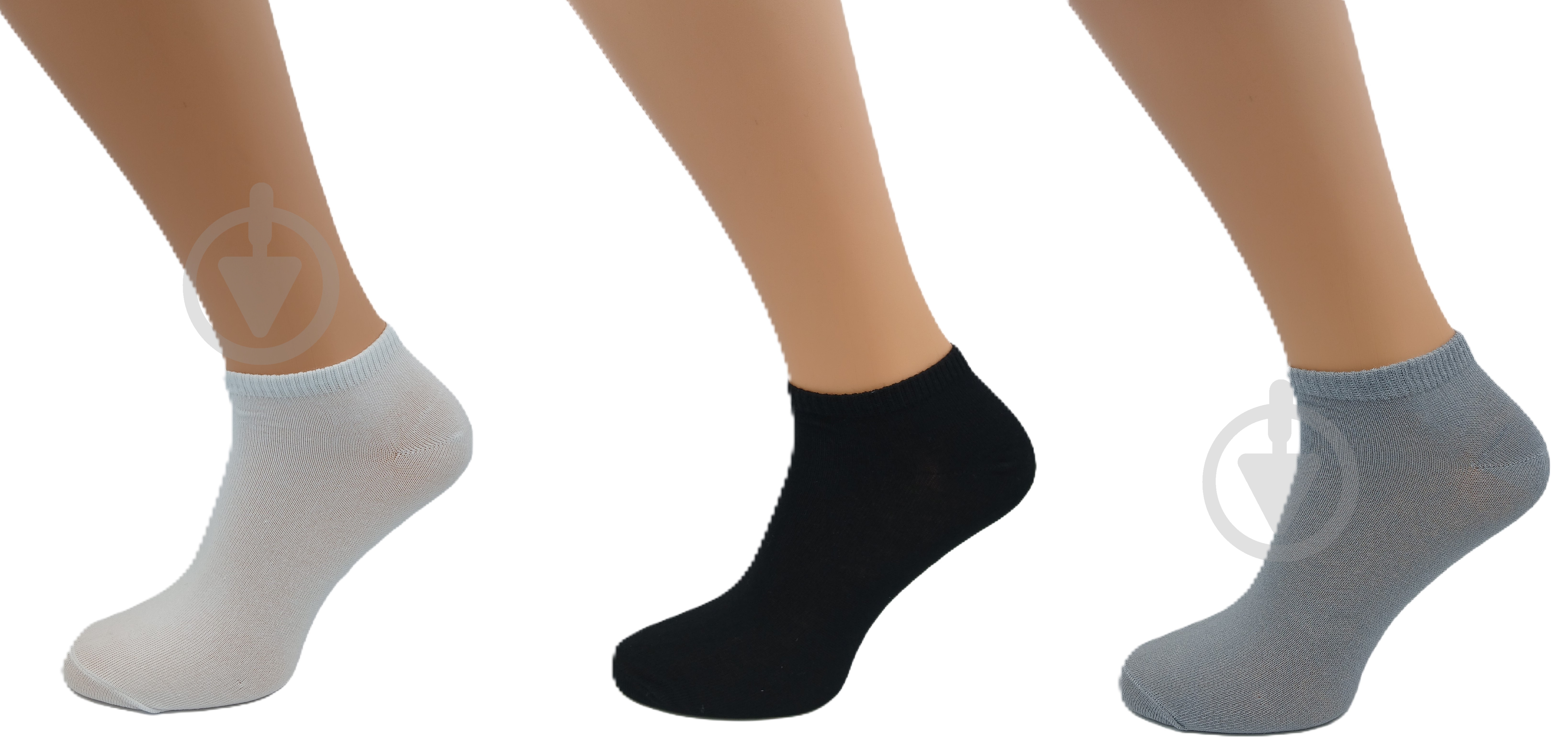 Набір шкарпеток чоловічих Sensio р.38-42 білий/чорний/сірий 3 шт. - фото 1 Набір шкарпеток чоловічих Sensio р.38-42 білий/чорний/сірий 3 шт. - фото 1