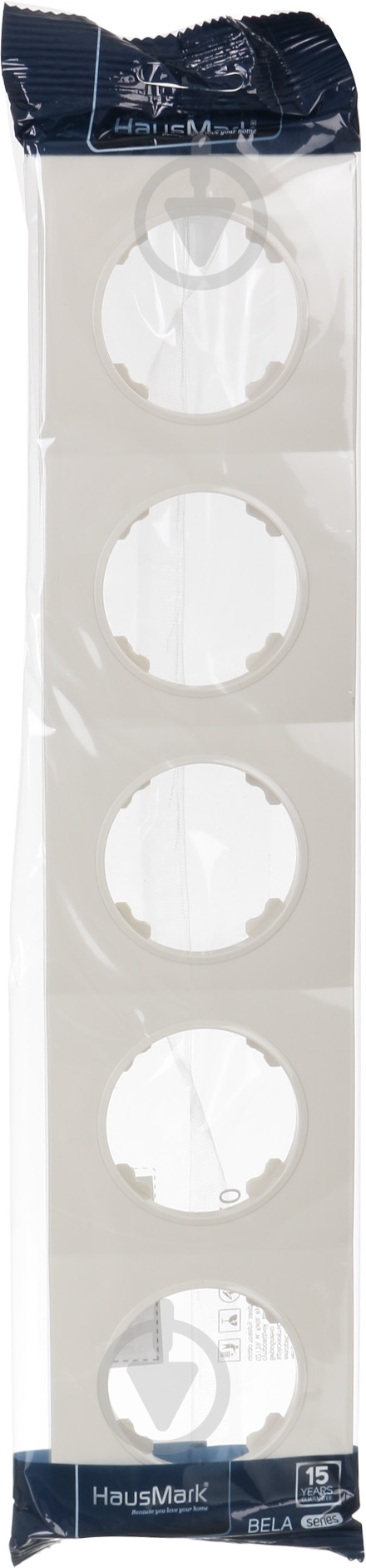Рамка HausMark Bela 5-на горизонтальна крем SNG-FRP,RD20G5-CR - фото 3
