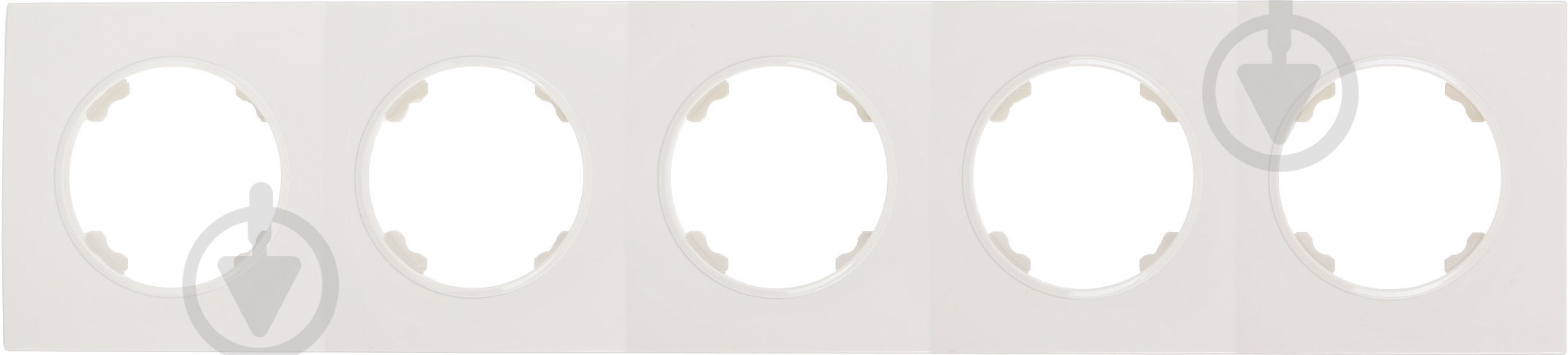 Рамка HausMark Bela 5-на горизонтальна крем SNG-FRP,RD20G5-CR - фото 1