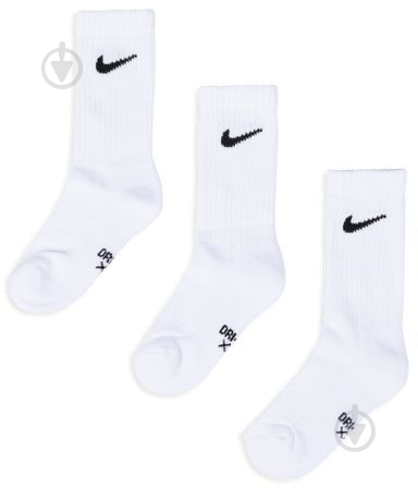 Носки Nike NHB DF PERFORMANCE BASIC CREW UN0013-001 р.27-35 белый - фото 1