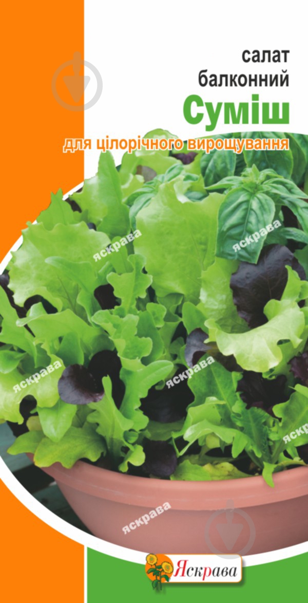 Семена Яскрава салат Балконная смесь - фото 1