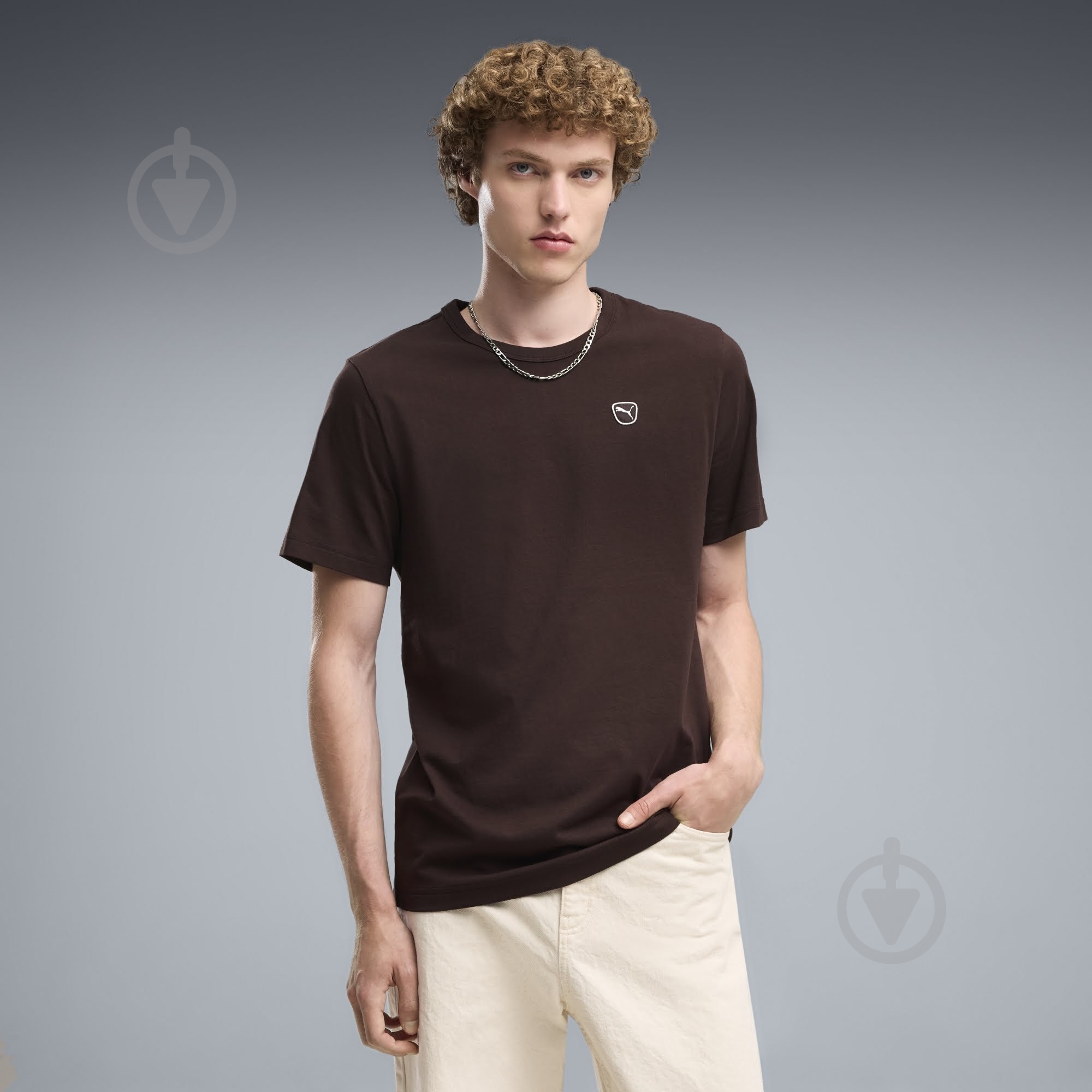 Футболка Puma ESS ELEVATED TEE 69205433 р.S коричневый - фото 3