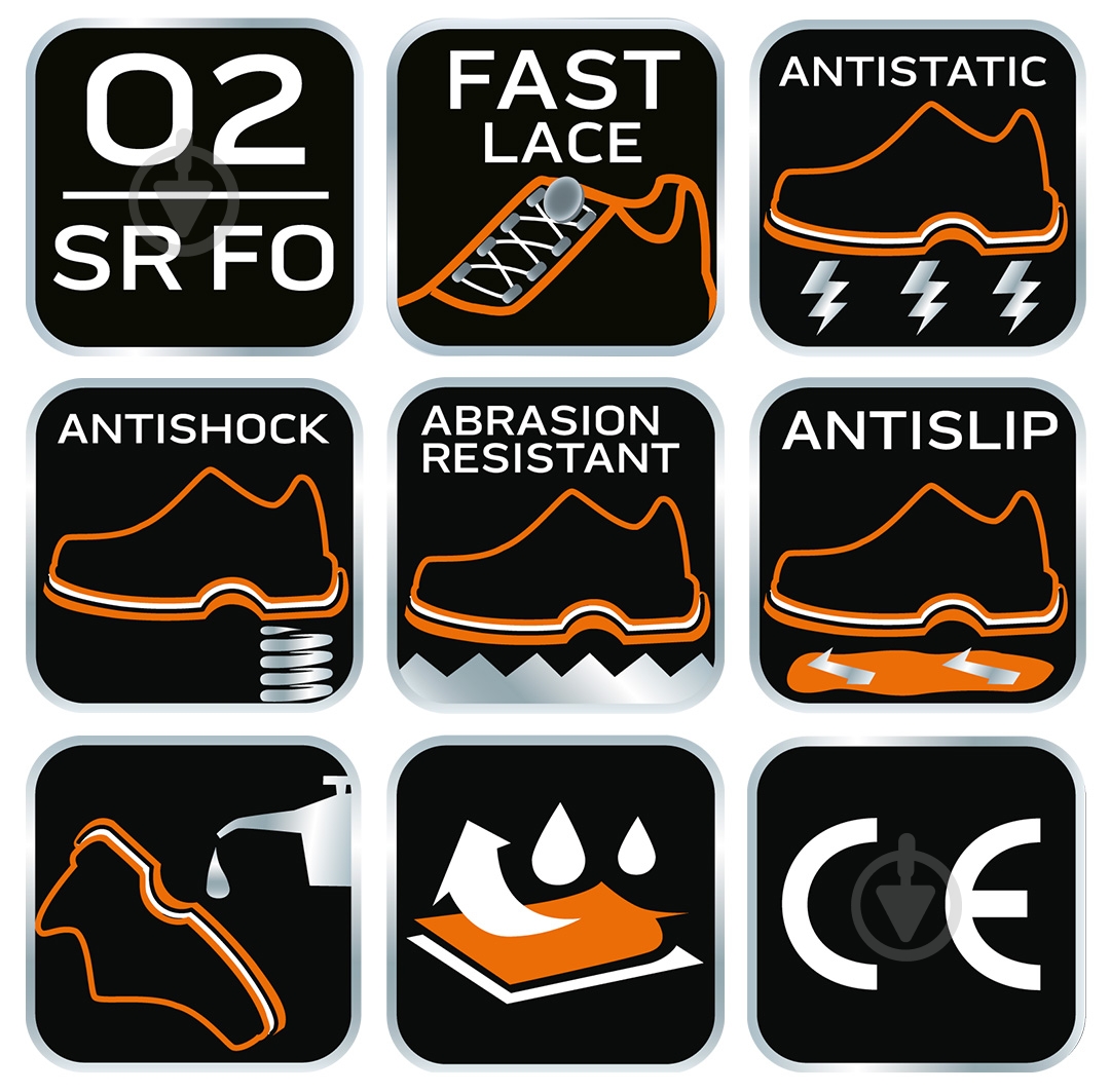 Ботинки NEO tools O2 SR FO р.44 82-751 олива - фото 6