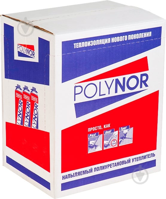 Напыляемый пенополиуретановый утеплитель POLYNOR 890 мл - фото 3