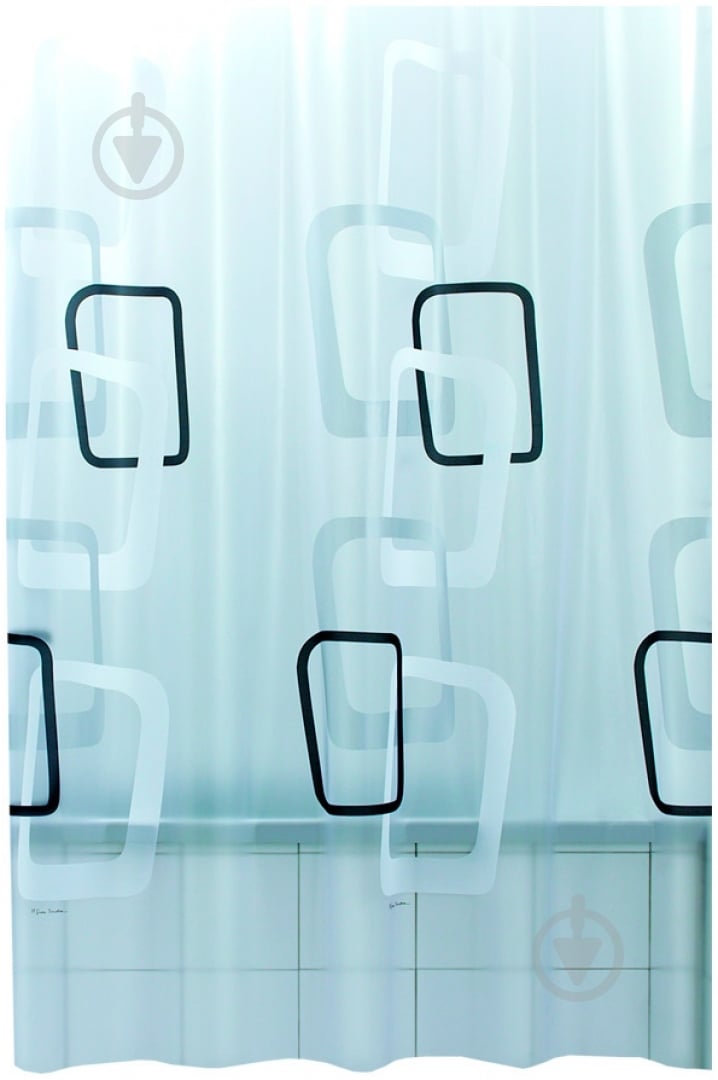 Штора для душа BACCHETTA QUADRI nero - фото 1