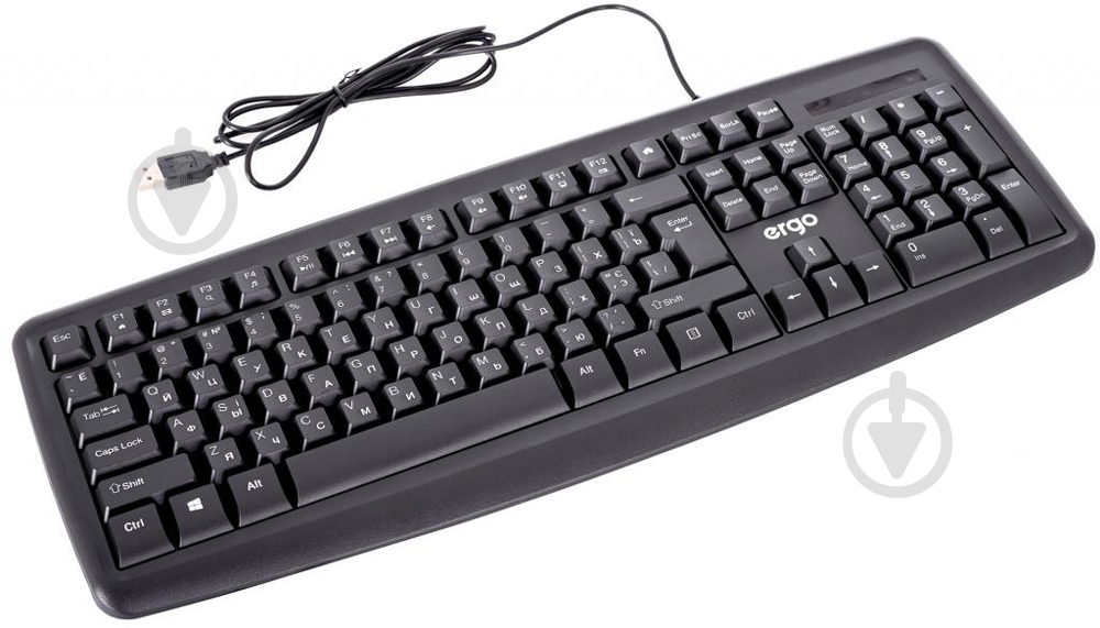 Клавіатура Ergo (K-260USB) black - фото 4