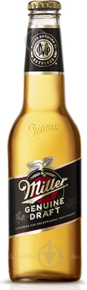 Пиво Miller Genuine Draft светлое фильтрованное 4,5% 0,45 л - фото 1