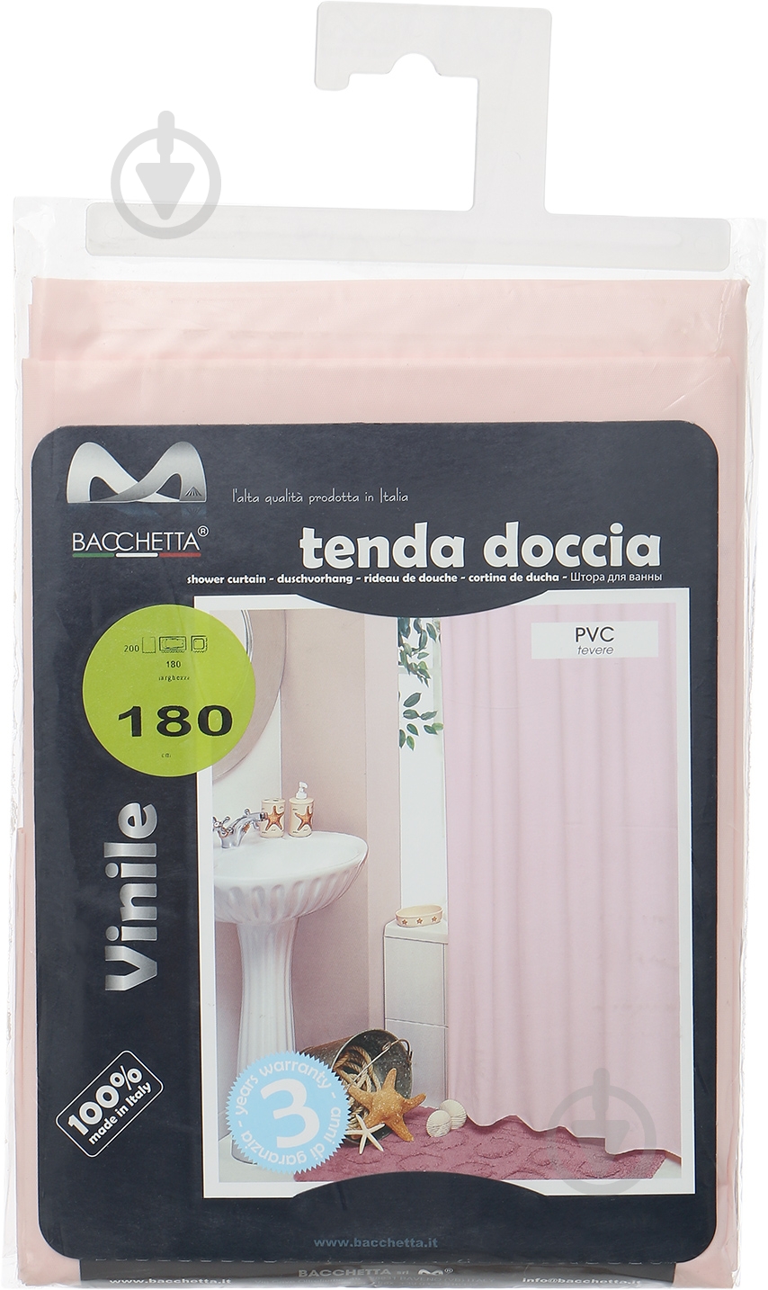 Штора для душа Bacchetta Tevere rosa - фото 3