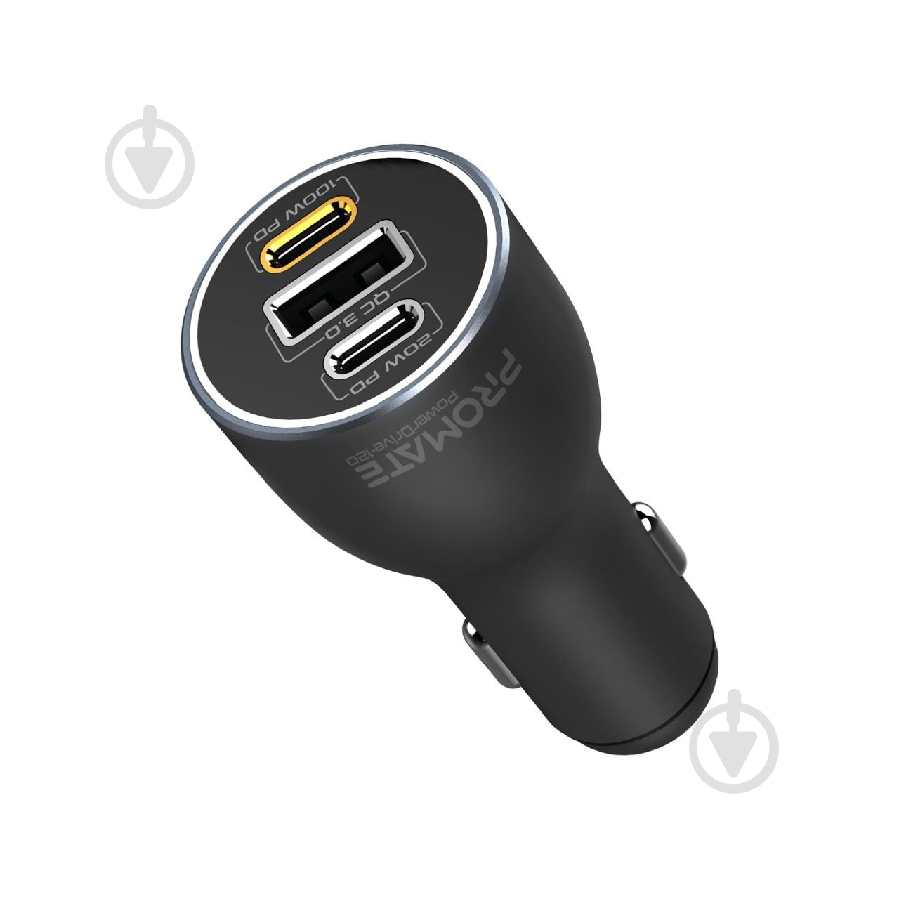 Автомобильное зарядное устройство Promate PowerDrive-120 W 2xUSB-C, USB-A - фото 1 Автомобильное зарядное устройство Promate PowerDrive-120 W 2xUSB-C, USB-A - фото 1