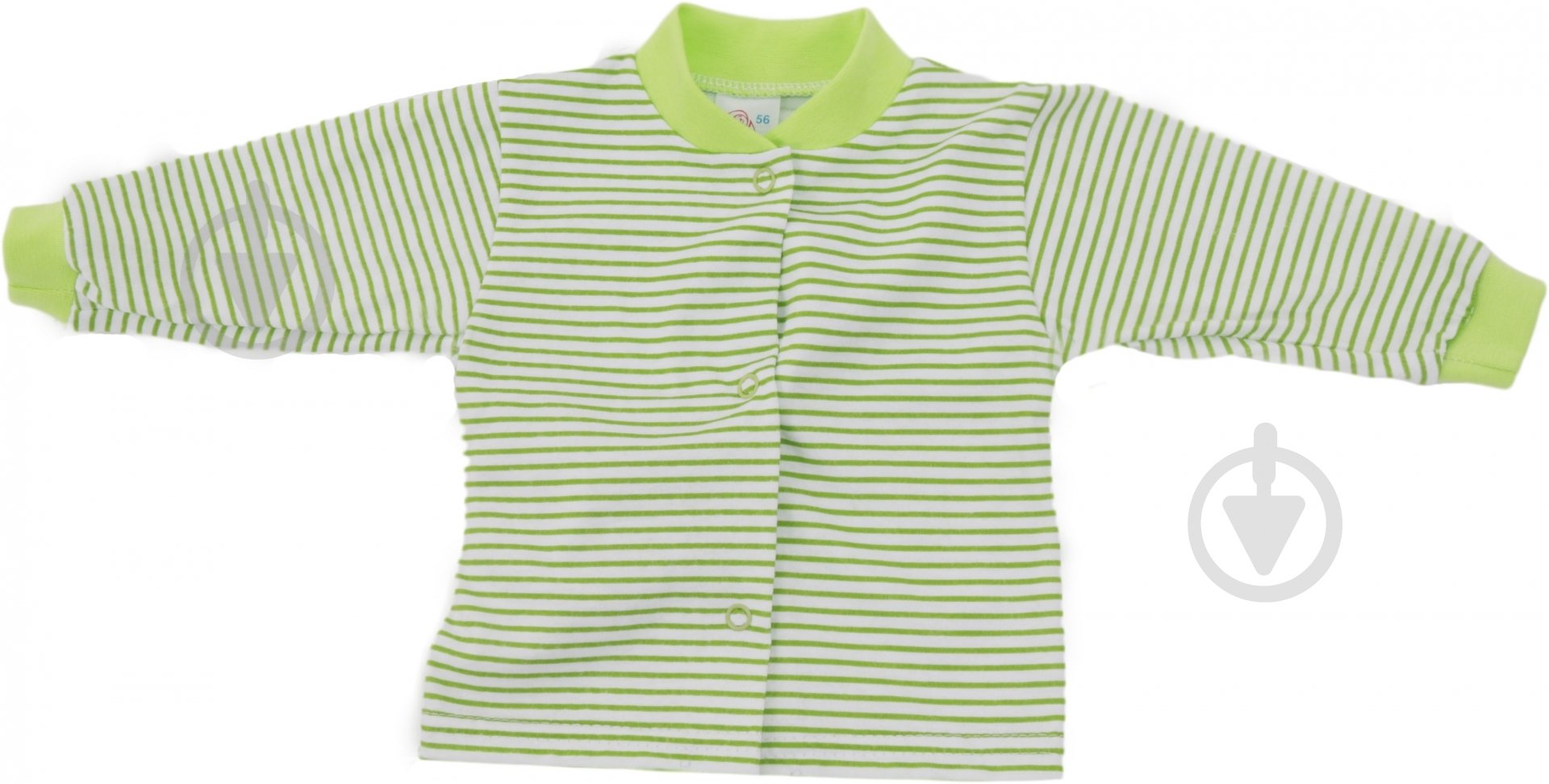 Кофточка детская Моя планета Кф101 р.62 в полоскусалатовый - фото 1