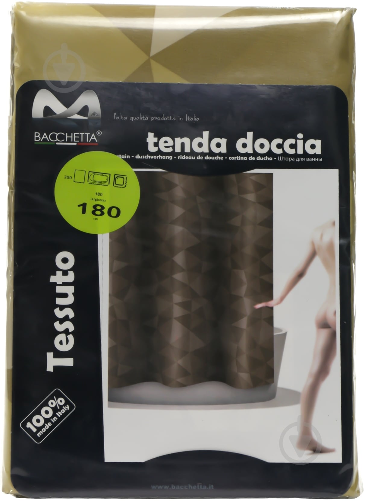 Шторка для ванной BACCHETTA DIAMANTE TORTORA - фото 3 Шторка для ванной BACCHETTA DIAMANTE TORTORA - фото 3