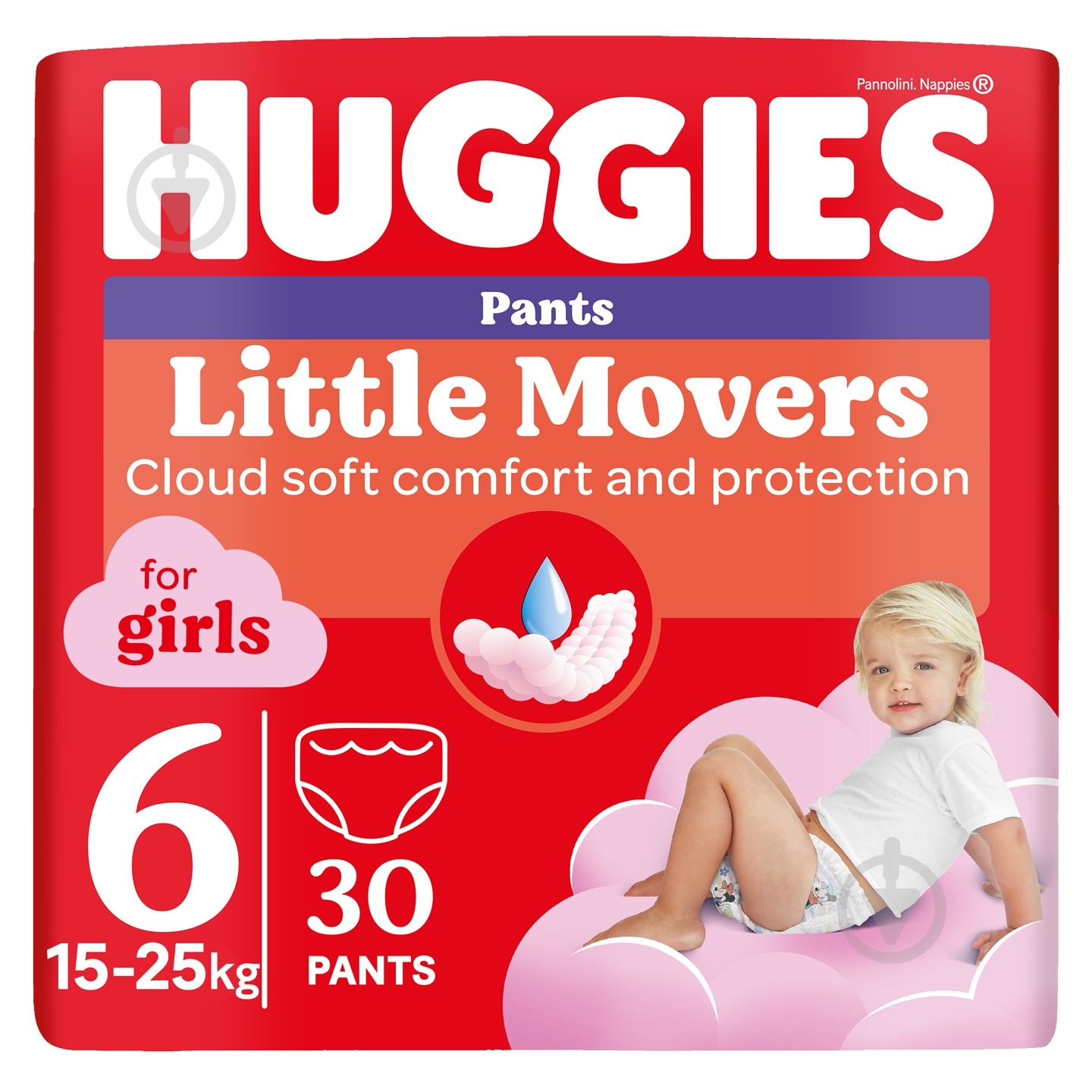 Підгузки-трусики Huggies Girl 6 15-25 кг 30 шт. - фото 1