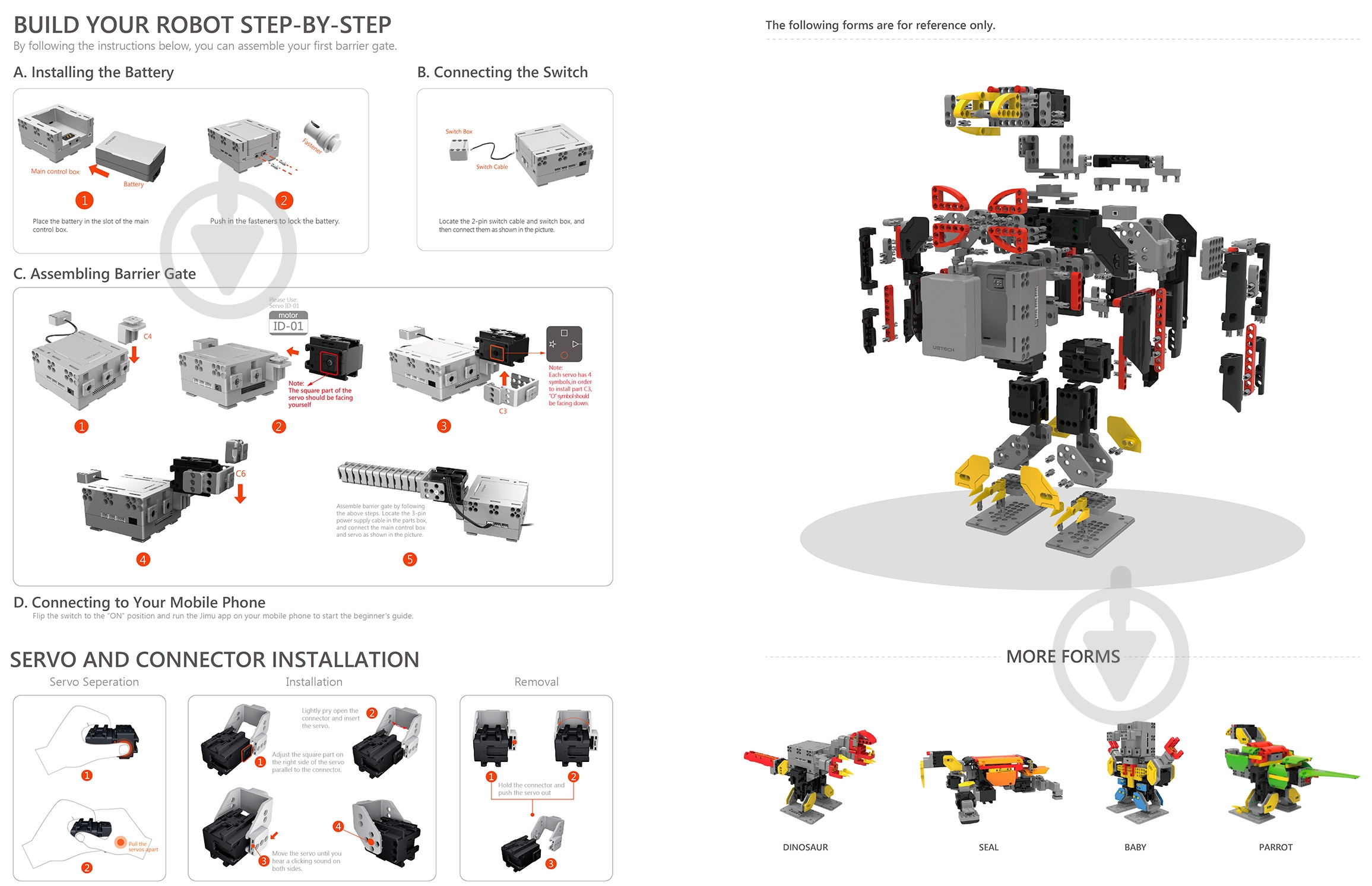 Робот программируемый UbTech Jimu Explorer 7 servos (JR0701) - фото 15