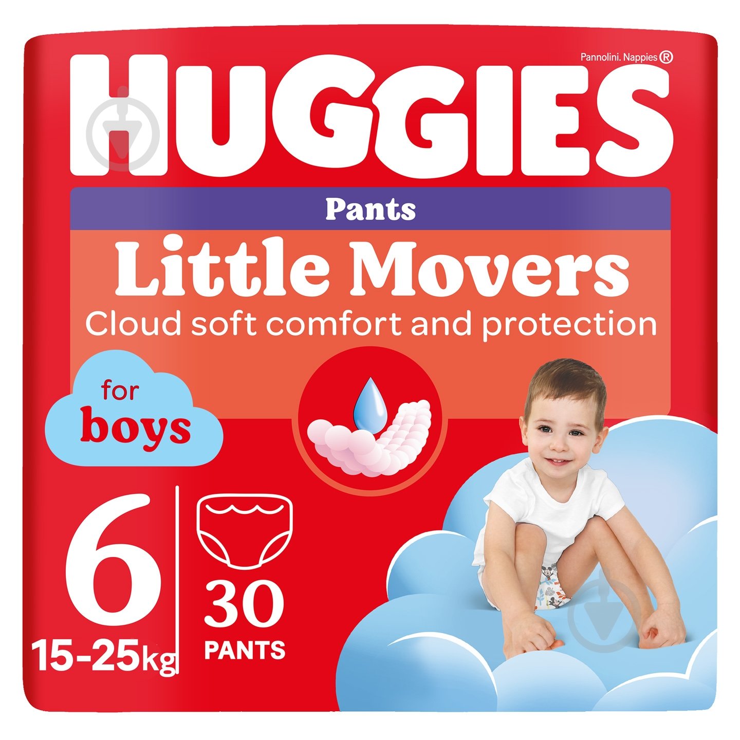 Подгузники-трусики Huggies Boy 6 15-25 кг 30 шт. - фото 1