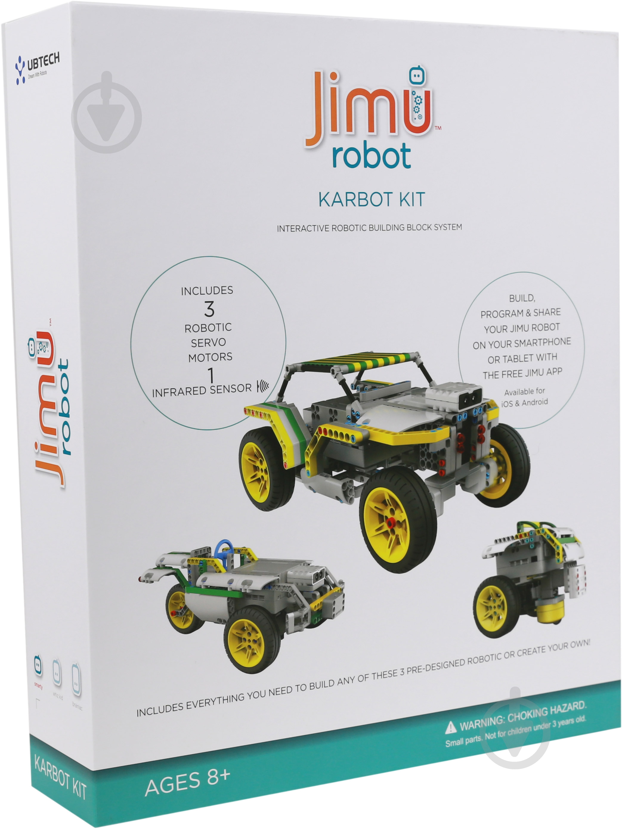 Робот программируемый UbTech Jimu Karbot 3 servos (JR0301) - фото 11