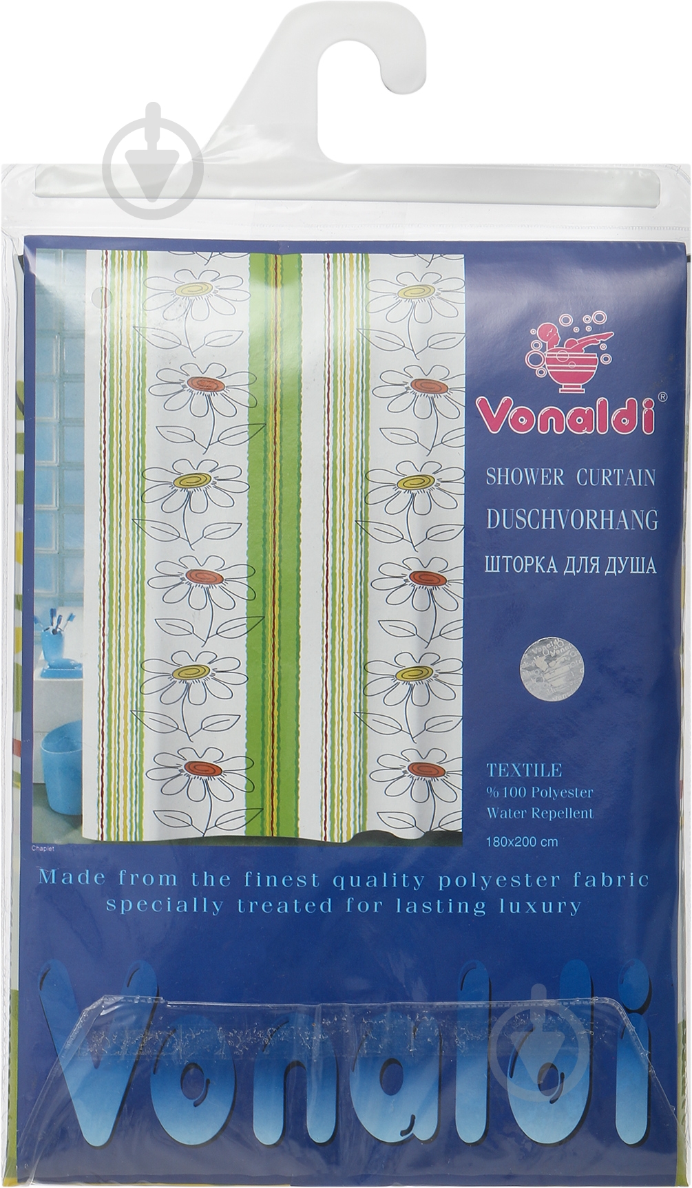 Штора для душа Vonaldi Chaplet/Konturlu Cicek - фото 3