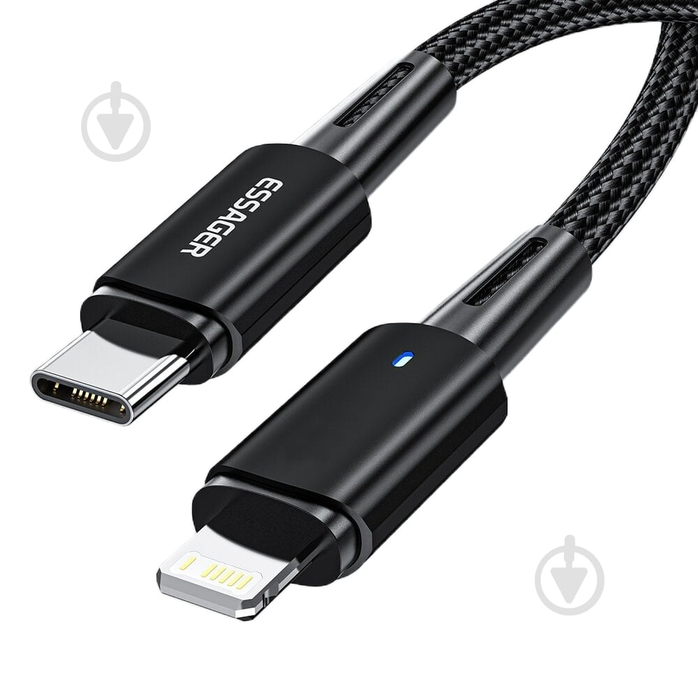 Кабель Essager Sunset Type-C to Lightning 20W USB Charging Cable 1 м черный (EXCTL-CG01) - фото 2