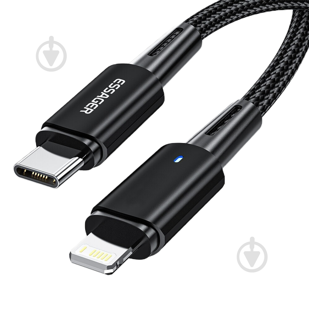 Кабель Essager Sunset Type-C to Lightning 20W USB 2 м черный (EXCTL-CGA01) - фото 2 Кабель Essager Sunset Type-C to Lightning 20W USB 2 м черный (EXCTL-CGA01) - фото 2