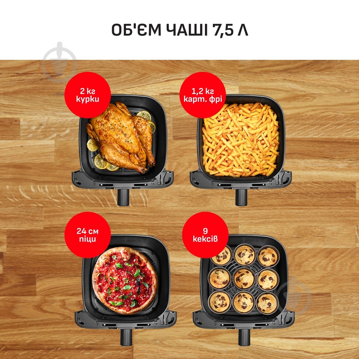 Мультипіч Tefal Easy Fry Mega EY855BE0 - фото 3