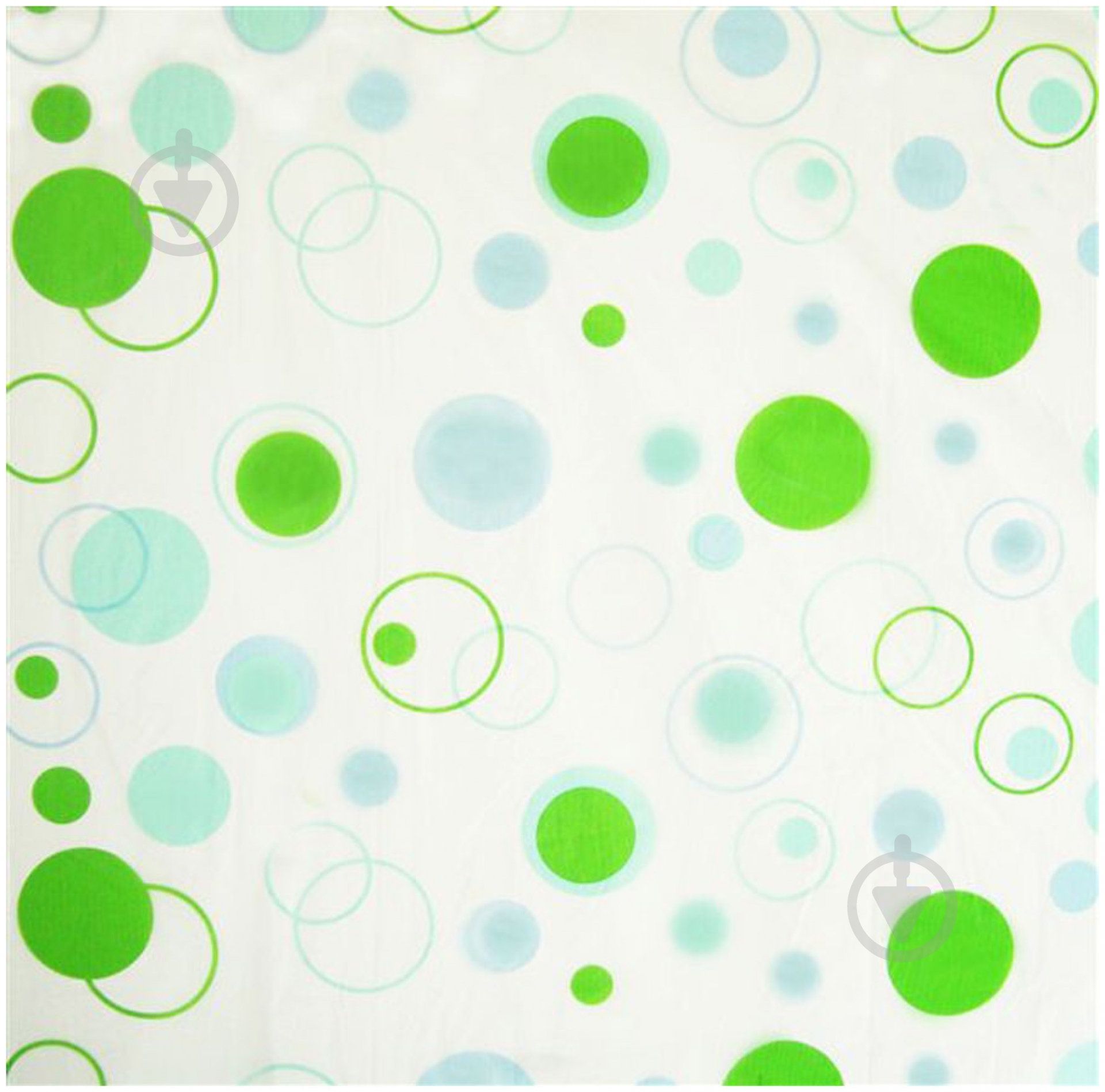 Штора для душа Bisk DOTS GREEN 05163 - фото 1