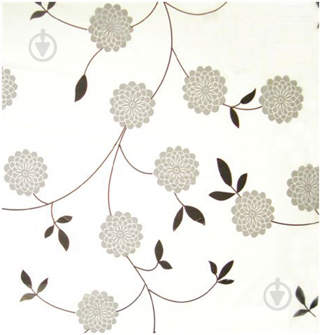 Штора для душа Bisk FLOWERS GREY 05164 - фото 1