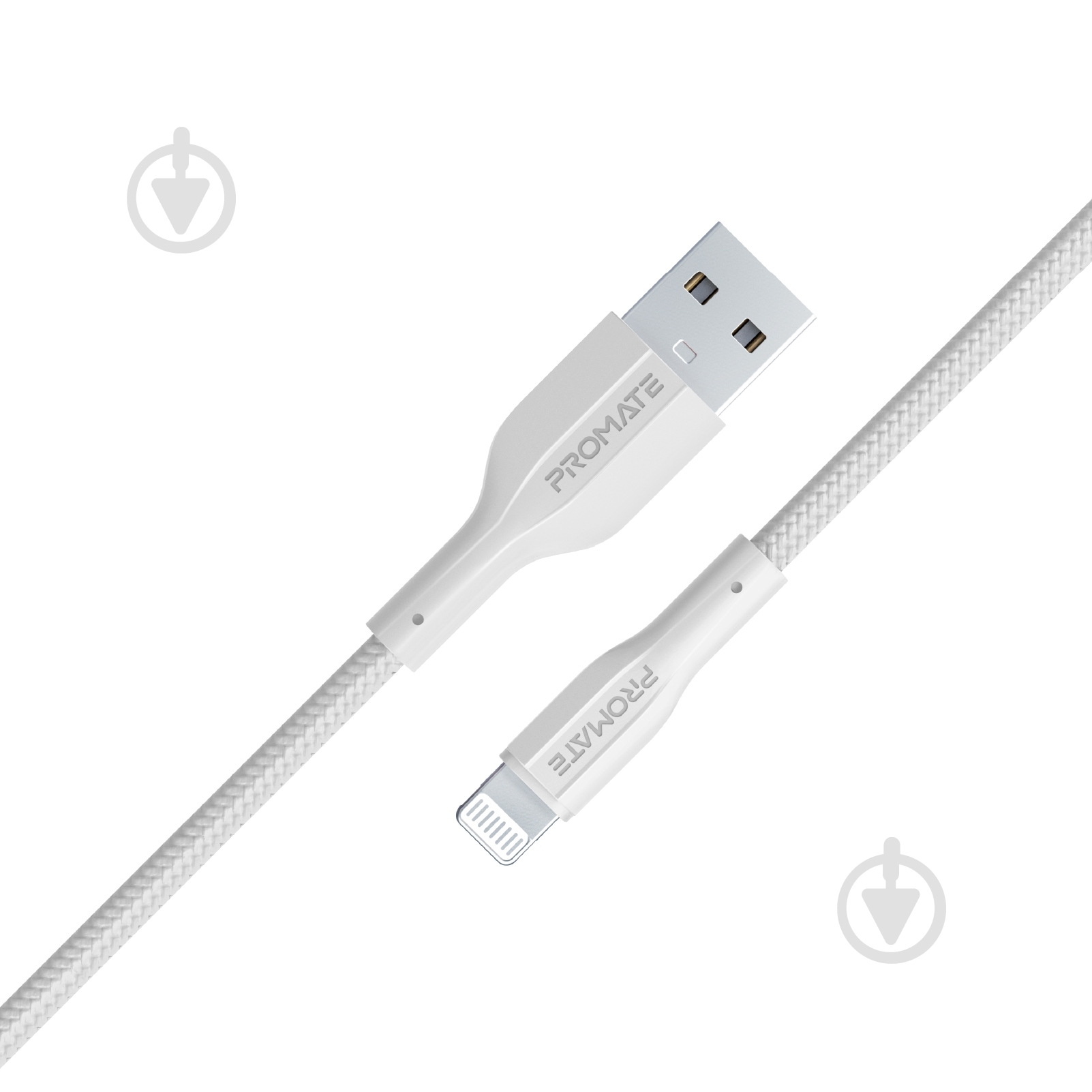 Кабель Promate xCord-Ai USB to Lightning 2А 1 м 1 м білий (xcord-ai.white) - фото 1