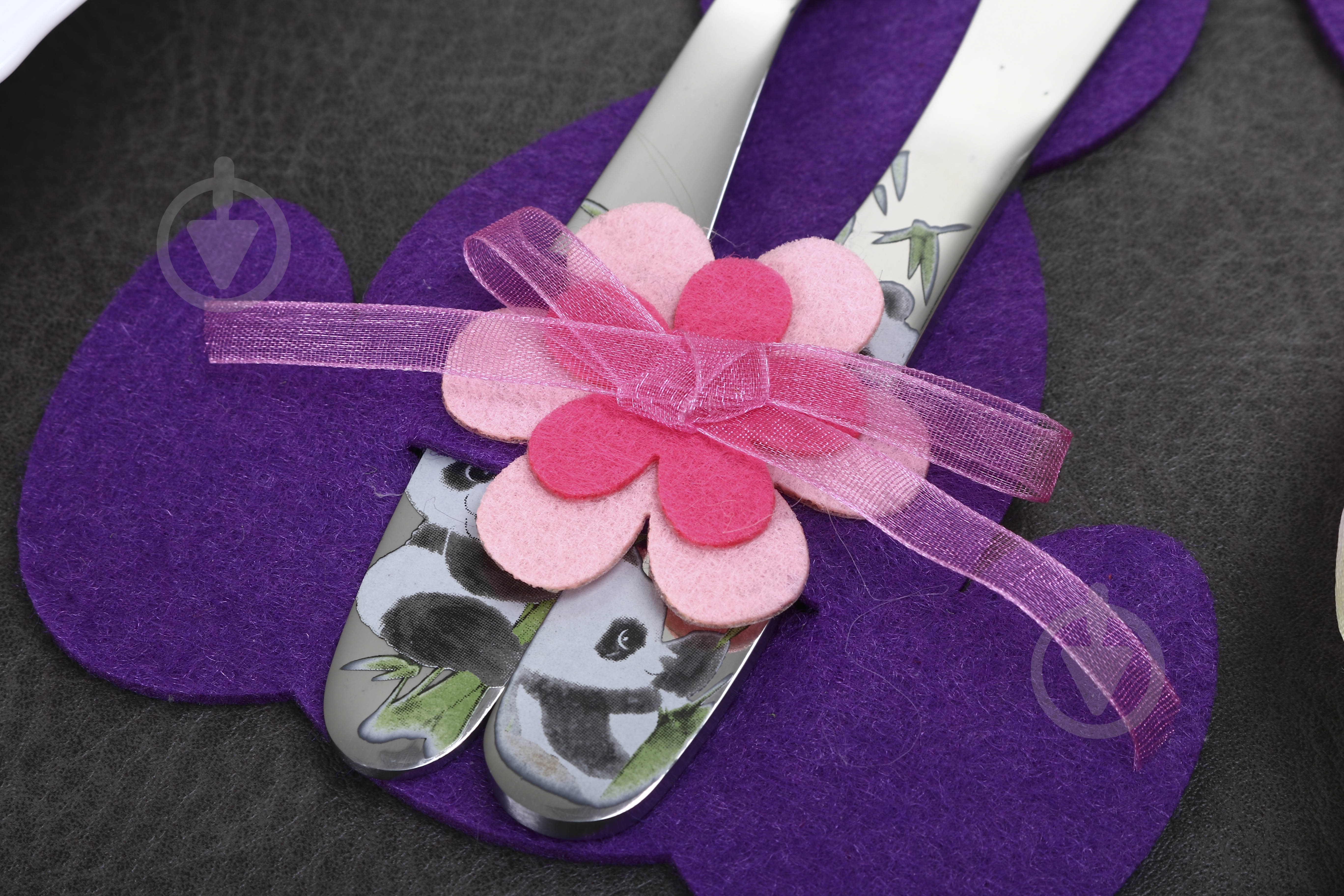 Конверт для столовых приборов Аплі Краплі Rabbit 17x11,5 см сиреневый - фото 2 Конверт для столовых приборов Аплі Краплі Rabbit 17x11,5 см сиреневый - фото 2