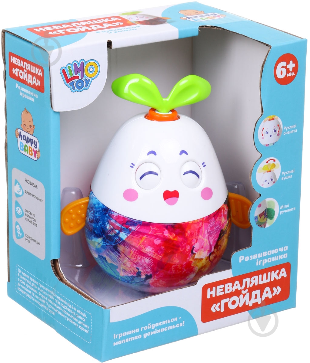 Игрушка музыкальная неваляшка 13 см ODT099358 - фото 4