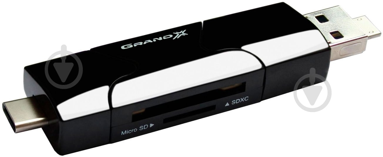 Кардридер Grand-X USB 3.0 + OTG USB Type-C 2 в 1 - фото 2
