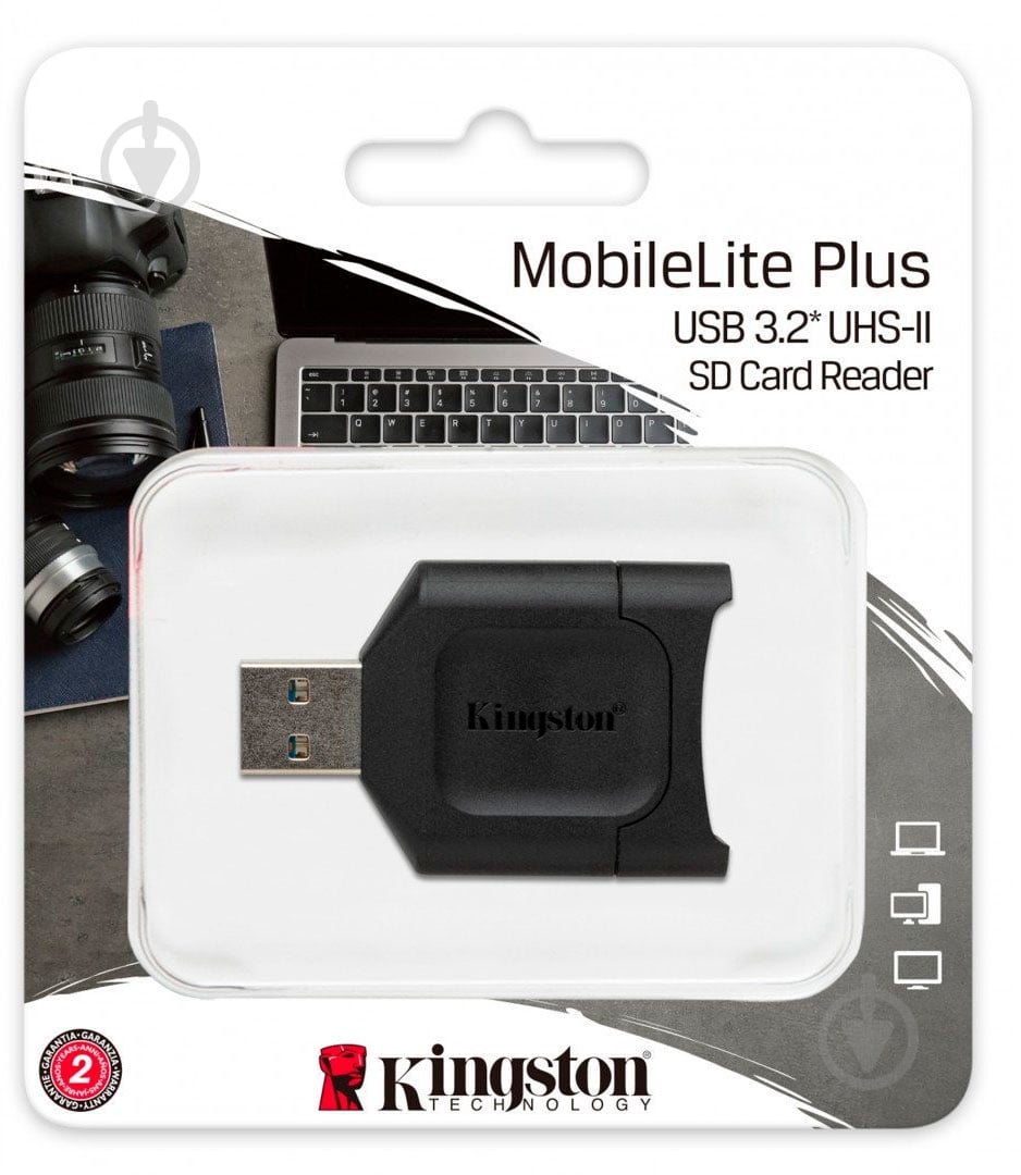 Кардридер Kingston USB 3.1 SDHC/SDXC UHS-II MobileLite Plus - фото 3