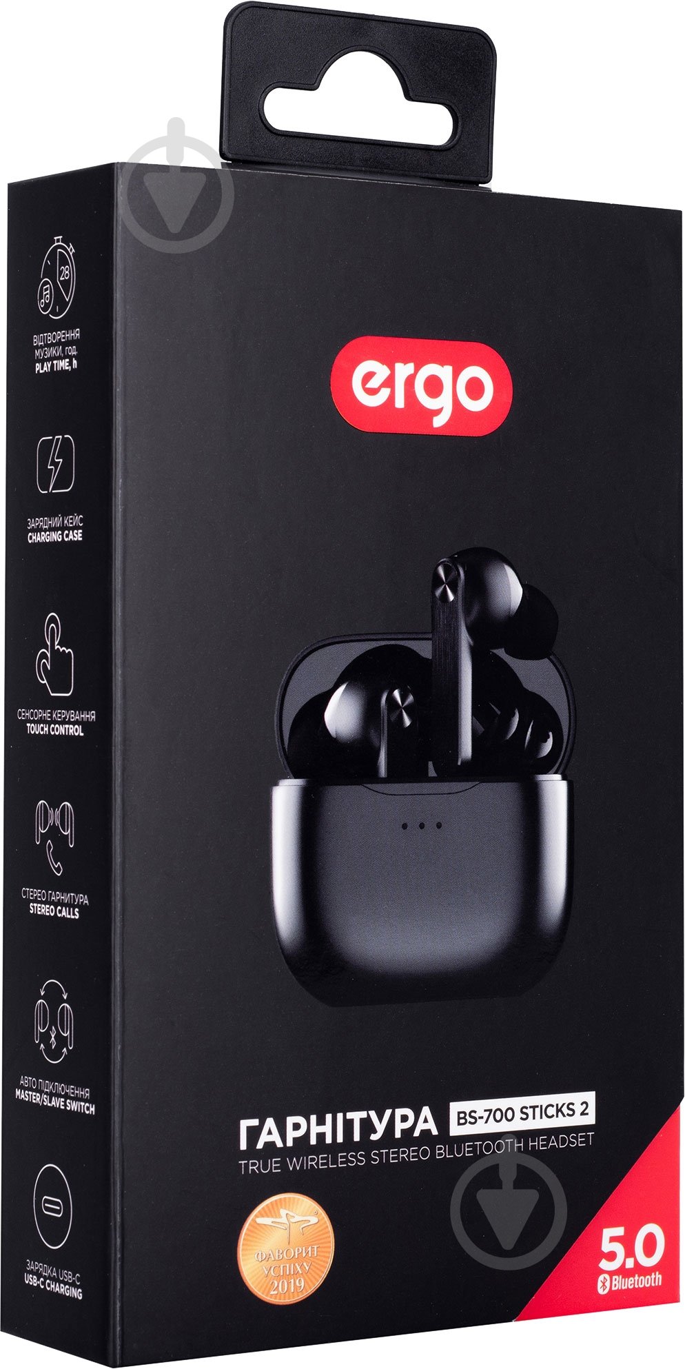 Навушники Ergo BS-700 black (BS-700 Sticks 2 Black) - фото 9