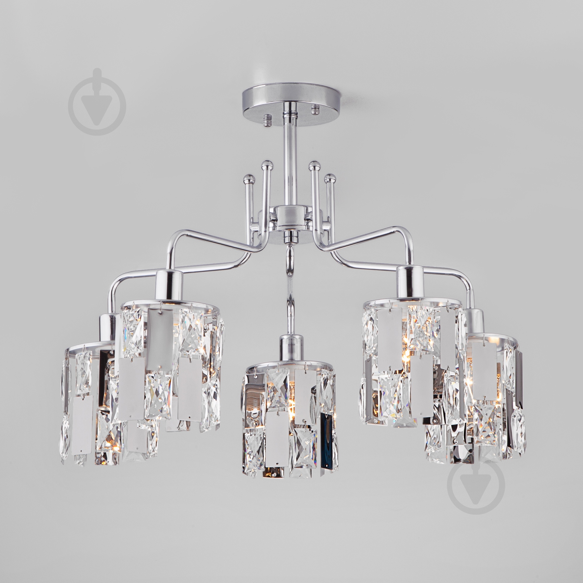 ВІТРИНА! Люстра стельова Strotskis Scoppio 5x60 Вт E14 хром 10101/5 - фото 1