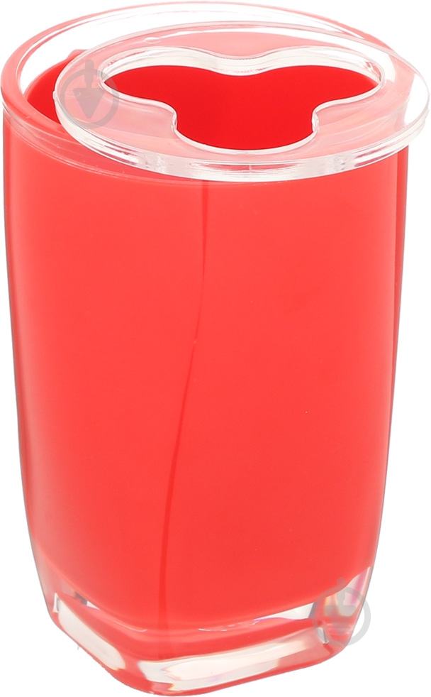 Тримач для зубних щіток Axentia Graz червоний 128579 - фото 2